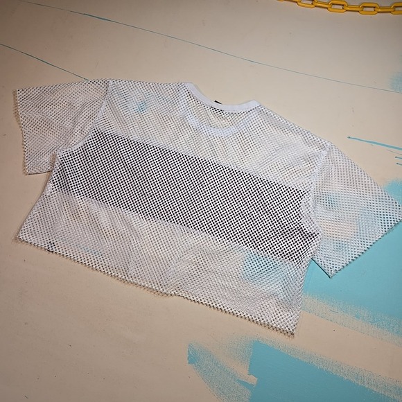 Texas State Hype and Vice M Crop Mesh Jersey Maroon White Gold Athletic Cheer TX - Picture 6 of 6